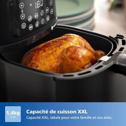 Friteuse sans huile - PHILIPS - HD9285/93 Airfryer - Connecté - Noir