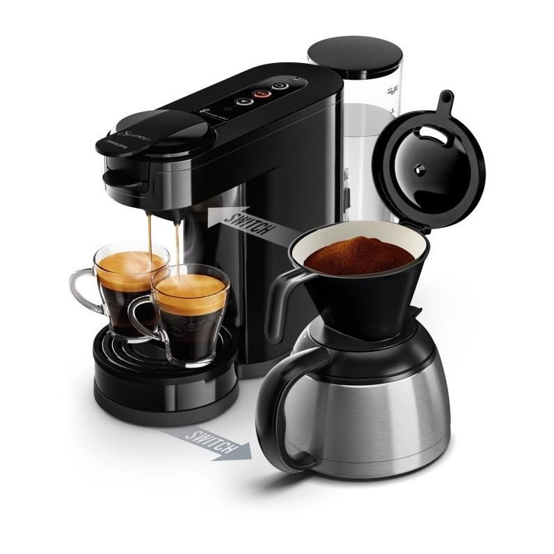 Machine a café dosette - PHILIPS - SENSEO SWITCH HD6592/65 - Noir int Machine a café dosette - PHILIPS - SENSEO SWITCH HD6592/65 - Noir int