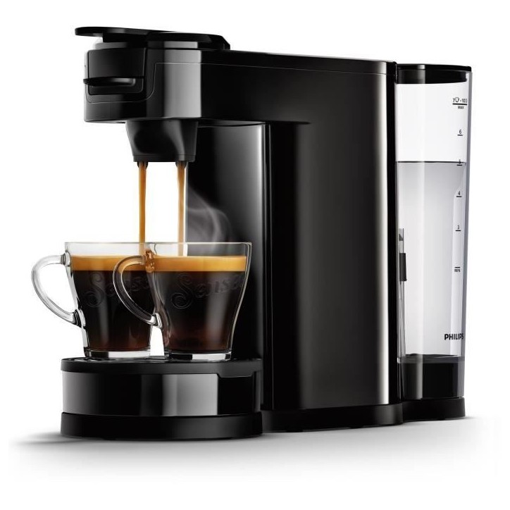 Machine a café dosette - PHILIPS - SENSEO SWITCH HD6592/65 - Noir intense Machine a café dosette - PHILIPS - SENSEO SWITCH HD6592/65 - Noir intense