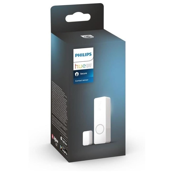 Capteur de contact - Philips Hue - Secure - Porte ou fenetre - Installation facile - Contrôle depuis l'application Hue - Blanc Capteur de contact - Philips Hue - Secure - Porte ou fenetre - Installation facile - Contrôle depuis l'application Hue - Blanc