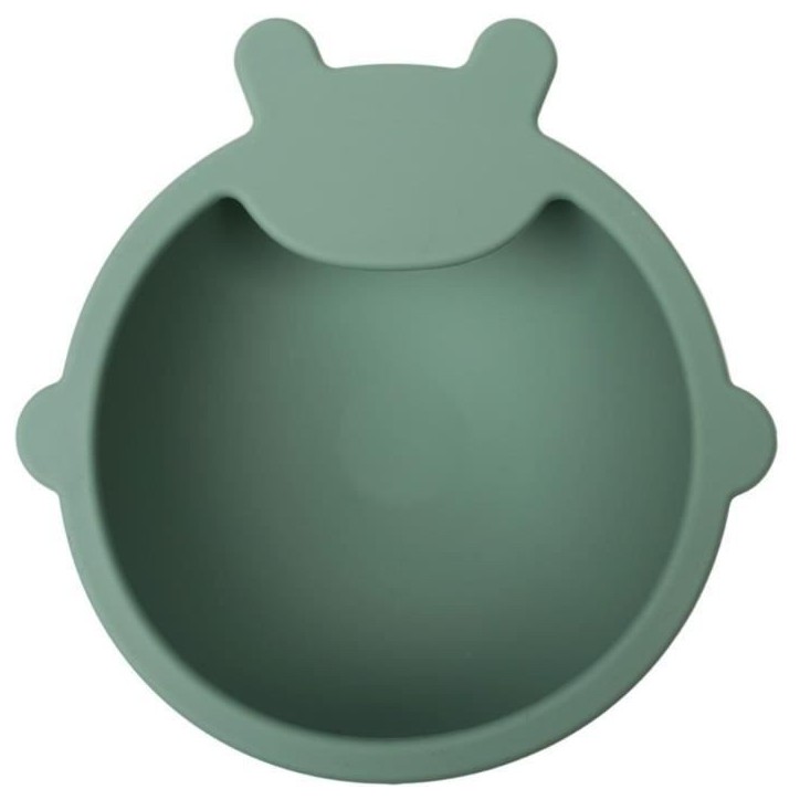 Pack Repas - THERMOBABY - Silicone - Vert Cactus - Assiette, bol, bavoir et cuilleres