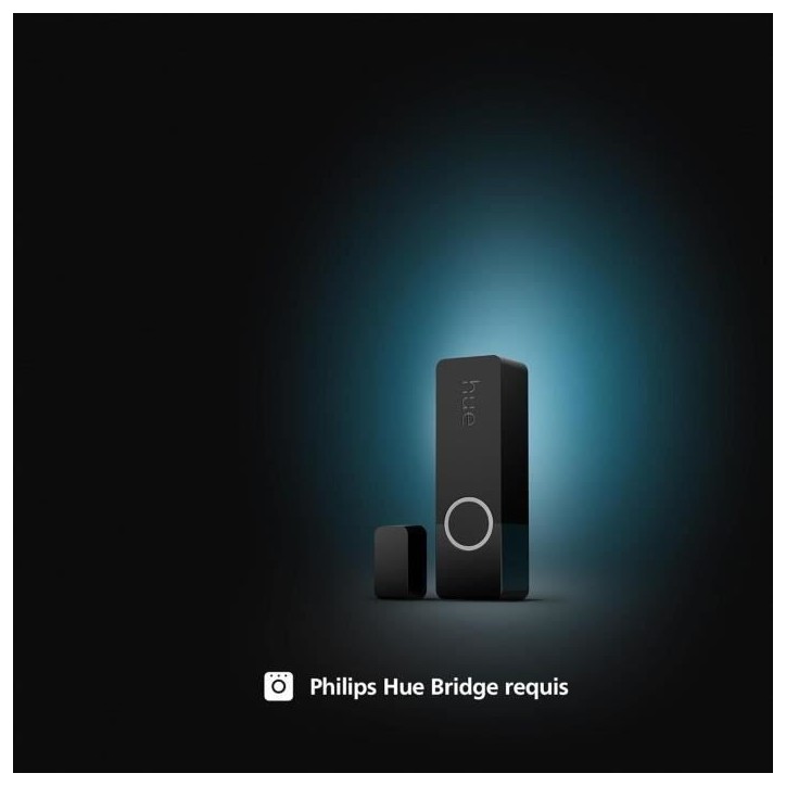 Capteur de contact - Philips Hue - Secure - Pour porte ou fenetre - Installation facile - Contrôle depuis l'application Hue - N Capteur de contact - Philips Hue - Secure - Pour porte ou fenetre - Installation facile - Contrôle depuis l'application Hue - N