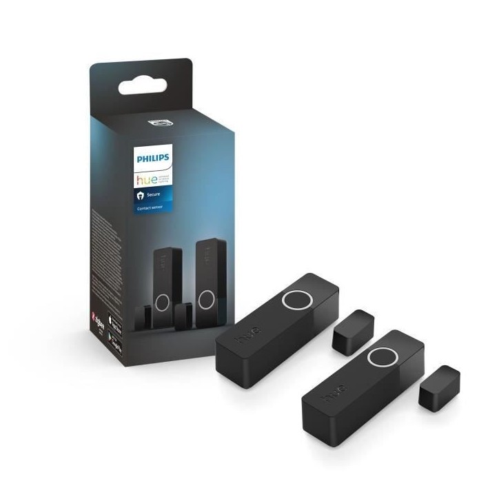 Capteurs de contact - Philips Hue - Secure - x 2 - Porte ou fenetre - Installation facile - Contrôle depuis l'application - Noi Capteurs de contact - Philips Hue - Secure - x 2 - Porte ou fenetre - Installation facile - Contrôle depuis l'application - Noi