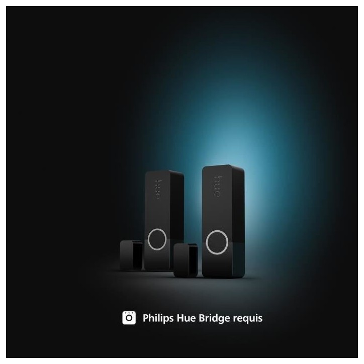 Capteurs de contact - Philips Hue - Secure - x 2 - Porte ou fenetre - Installation facile - Contrôle depuis l'application - Noi Capteurs de contact - Philips Hue - Secure - x 2 - Porte ou fenetre - Installation facile - Contrôle depuis l'application - Noi