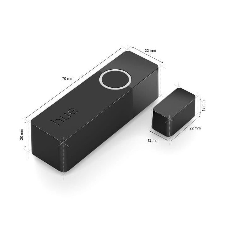 Capteurs de contact - Philips Hue - Secure - x 2 - Porte ou fenetre - Installation facile - Contrôle depuis l'application - Noi Capteurs de contact - Philips Hue - Secure - x 2 - Porte ou fenetre - Installation facile - Contrôle depuis l'application - Noi