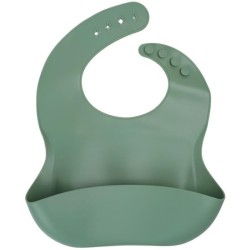 Pack Repas - THERMOBABY - Silicone - Vert Cactus - Assiette, bol, bavo