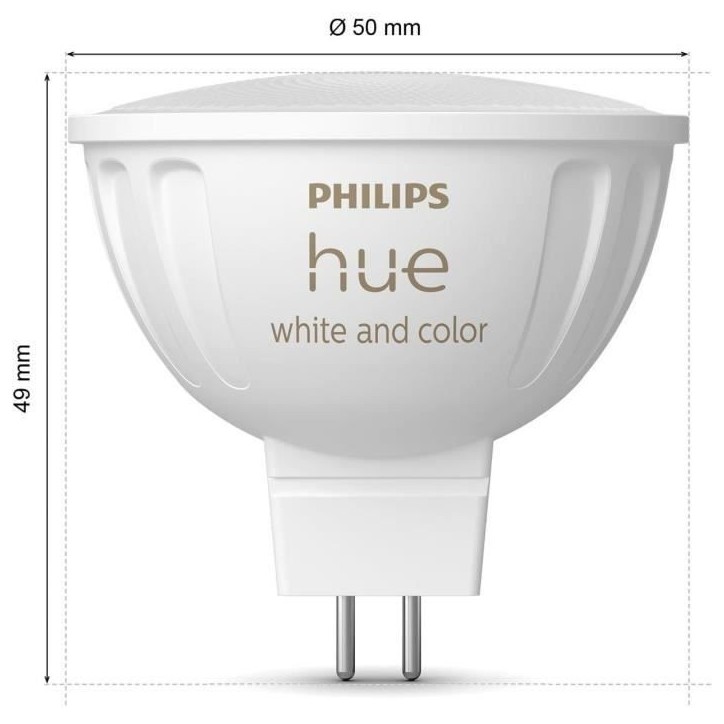 Philips Hue White And Color Ambiance, Ampoule Connectée Mr16, Compatib Philips Hue White And Color Ambiance, Ampoule Connectée Mr16, Compatib