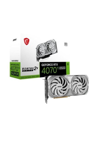 MSI - Carte graphique - NVIDIA GeForce RTX 4070 Ti SUPER 16G VENTUS 2X WHITE