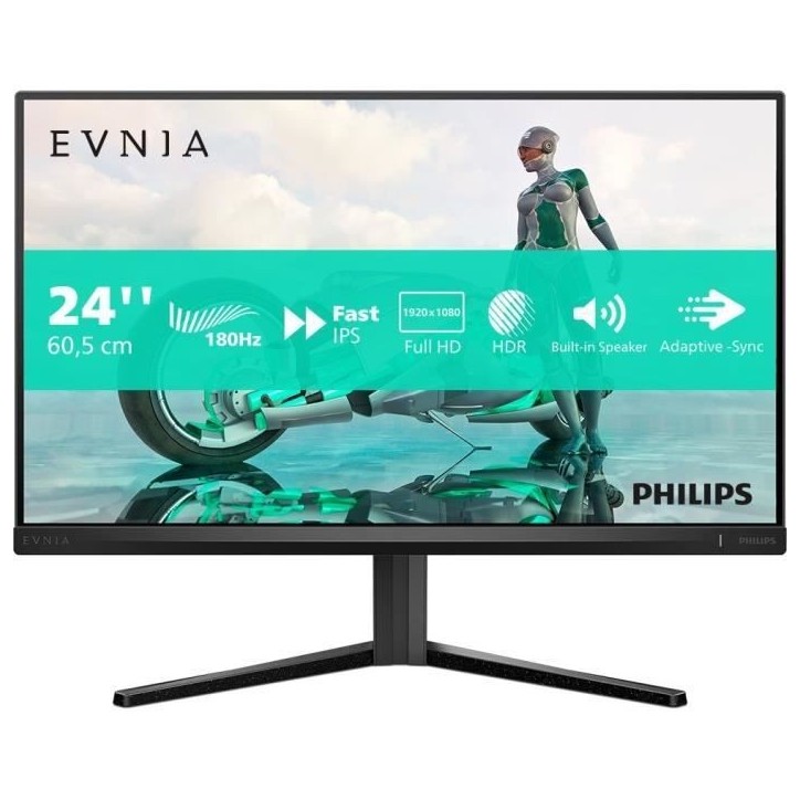 Ecran PC Gamer - Philips - 23,8 - FHD - 180Hz - Dalle Fast IPS - 1ms - 24M2N3200S/00 Ecran PC Gamer - Philips - 23,8 - FHD - 180Hz - Dalle Fast IPS - 1ms - 24M2N3200S/00