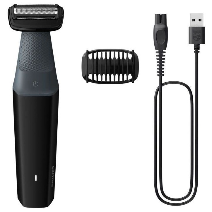 Tondeuse corps - PHILIPS - BG3017/01 - 5 W - 50 min - Étanche - Gris Tondeuse corps - PHILIPS - BG3017/01 - 5 W - 50 min - Étanche - Gris