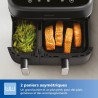Friteuse sans huile PHILIPS - Airfryer NA351/00 - Double cuve 9L - 8 p