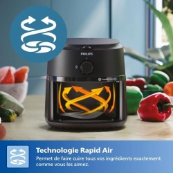 Friteuse sans huile PHILIPS - Airfryer NA120 - Capacité 4,2L - Jusqu'