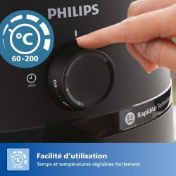 Friteuse sans huile PHILIPS - Airfryer NA120 - Capacité 4,2L - Jusqu'