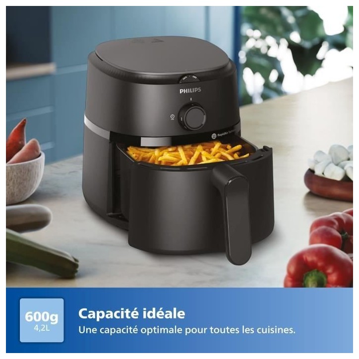Friteuse sans huile PHILIPS - Airfryer NA120 - Capacité 4,2L - Jusqu'a 200°C - 1500W