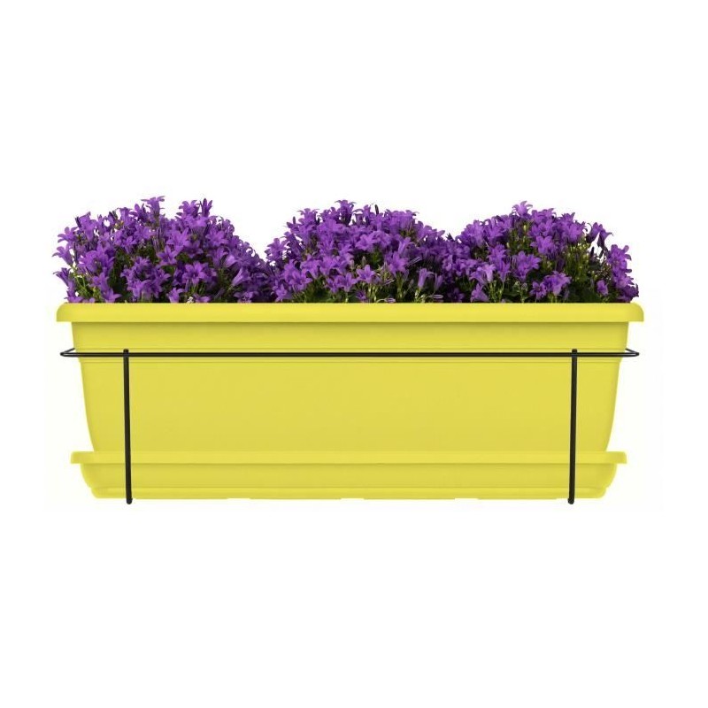 Kit jardiniere avec support en métal et plateau - GARDEN ID Relax - L