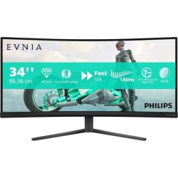Ecran PC Gamer Incurvé - Philips - 34 - WQHD - 180Hz - Dalle Fast VA