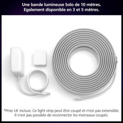 Ruban LED - PHILIPS - Hue W C Lightstrip Solo - 10m - Contrôle couleu