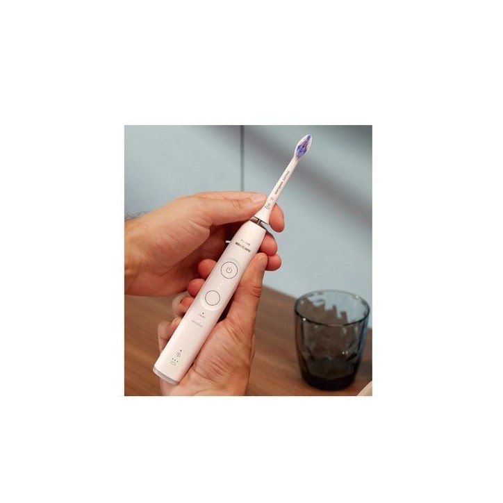 Brosse a dents - PHILIPS - HX7400/01 - Sonicare - Serie 6100 - Blanc - Eléctrique