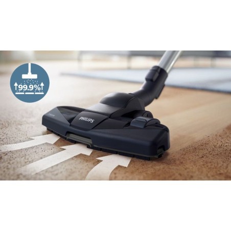 Aspirateur traîneau sans sac - PHILIPS FC9330/09 PowerPro Compact - 900 W - 76 dB - Filtre Anti-allergie - Rouge