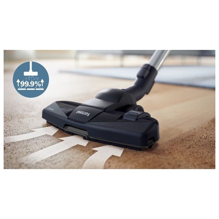 Aspirateur traîneau sans sac - PHILIPS FC9330/09 PowerPro Compact - 900 W - 76 dB - Filtre Anti-allergie - Rouge Aspirateur traîneau sans sac - PHILIPS FC9330/09 PowerPro Compact - 900 W - 76 dB - Filtre Anti-allergie - Rouge