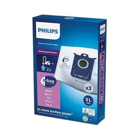 Sac d'aspirateur Philips SBAG Original, haute performance, volume 5L, 3 pieces