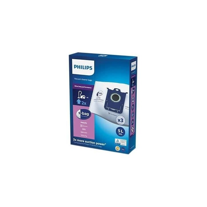 Sac d'aspirateur Philips SBAG Original, haute performance, volume 5L, 3 pieces