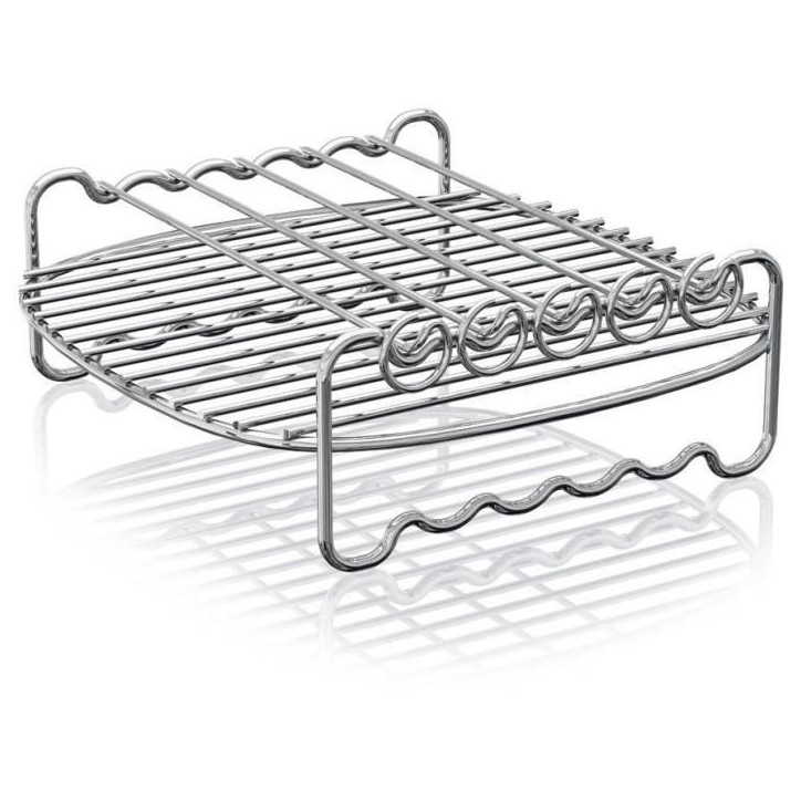 Accessoire friteuse sans huile PHILIPS - HD9905/00 - Grille double niveau - Pics a brochettes