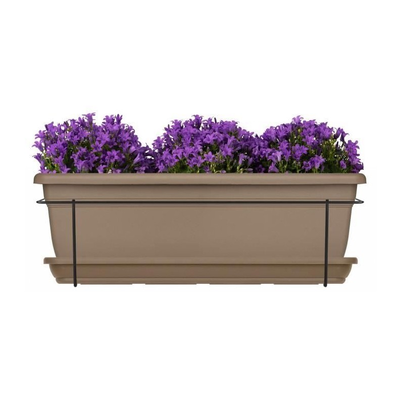 Kit jardiniere avec support en métal et plateau - GARDEN ID Relax - T
