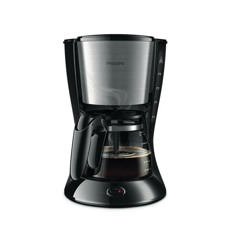 Cafetiere filtre PHILIPS Daily HD7462/20 - Noir et Inox - 15 tasses - Cafetiere filtre PHILIPS Daily HD7462/20 - Noir et Inox - 15 tasses -
