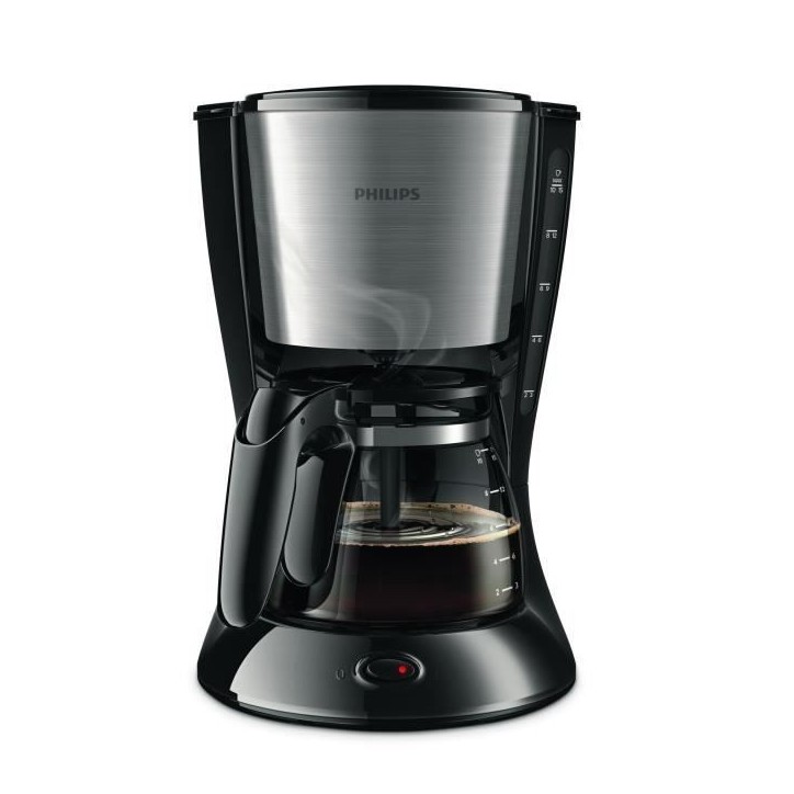 Cafetiere filtre PHILIPS Daily HD7462/20 - Noir et Inox - 15 tasses - 1000 Watt Cafetiere filtre PHILIPS Daily HD7462/20 - Noir et Inox - 15 tasses - 1000 Watt