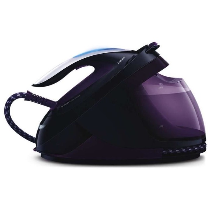 PHILIPS Centrale Vapeur GC9650/80, 7,5 bars, Pressing jusqu'a 500 g/min, Débit vapeur jusqu'a 150 g/min, Systeme sans réglage