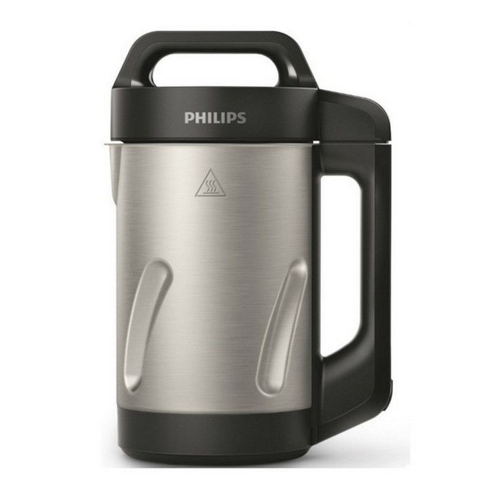 Blender chauffant - PHILIPS - 1000W - bol 1.2 L - Soup Maker - 5 programmes - inox/noir - HR2203/80 Blender chauffant - PHILIPS - 1000W - bol 1.2 L - Soup Maker - 5 programmes - inox/noir - HR2203/80