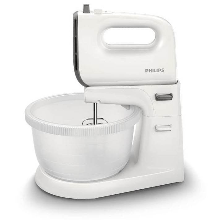 Batteur - PHILIPS - HR3745/00 - 450 W - 3 L - Blanc Batteur - PHILIPS - HR3745/00 - 450 W - 3 L - Blanc