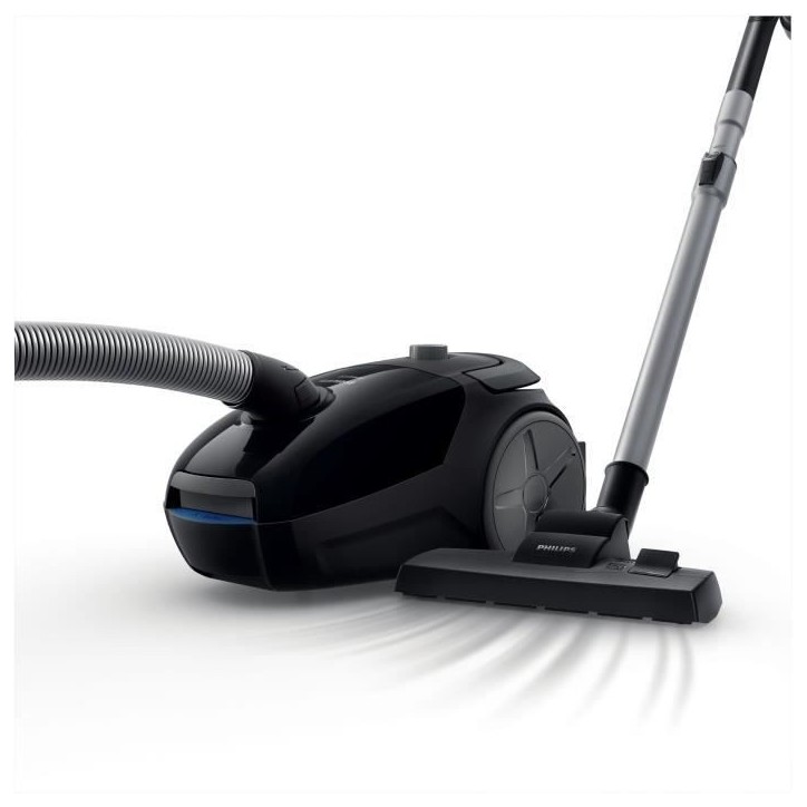 Aspirateur traineau avec sac - PHILIPS FC8241/09 - 900 W - 77 dB - Noir intense Aspirateur traineau avec sac - PHILIPS FC8241/09 - 900 W - 77 dB - Noir intense
