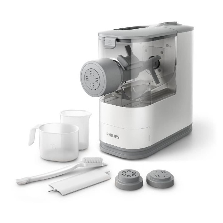 Machine a pâtes PHILIPS - HR2345/19 - Capacité 450g pâtes en 18min - 4 disques de pâtes - 150W Machine a pâtes PHILIPS - HR2345/19 - Capacité 450g pâtes en 18min - 4 disques de pâtes - 150W