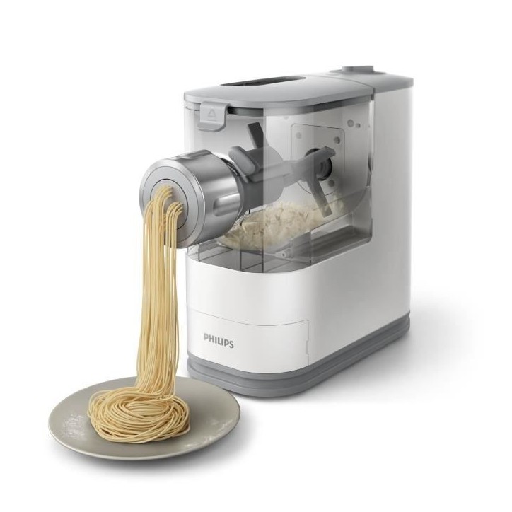 Machine a pâtes PHILIPS - HR2345/19 - Capacité 450g pâtes en 18min - 4 disques de pâtes - 150W Machine a pâtes PHILIPS - HR2345/19 - Capacité 450g pâtes en 18min - 4 disques de pâtes - 150W