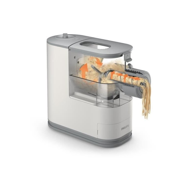 Machine a pâtes PHILIPS - HR2345/19 - Capacité 450g pâtes en 18min - 4 disques de pâtes - 150W Machine a pâtes PHILIPS - HR2345/19 - Capacité 450g pâtes en 18min - 4 disques de pâtes - 150W