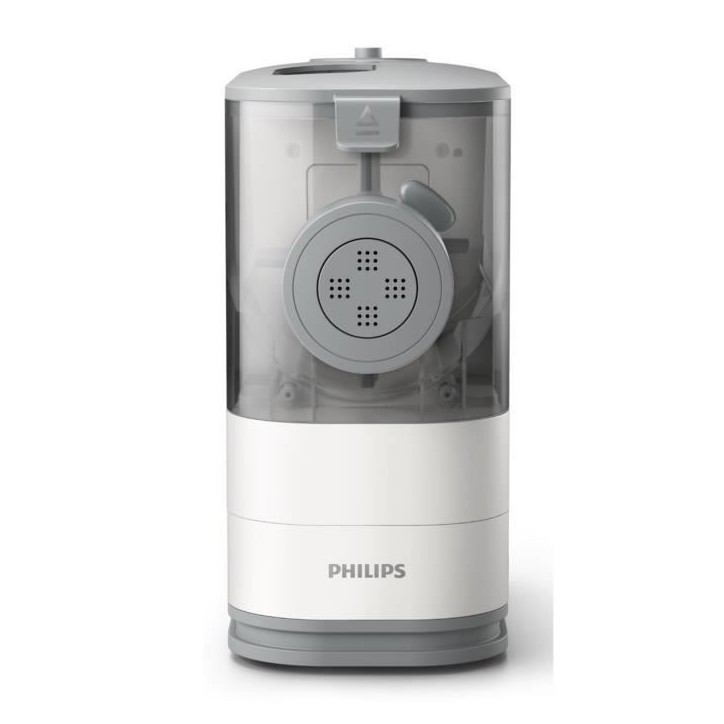 Machine a pâtes PHILIPS - HR2345/19 - Capacité 450g pâtes en 18min - 4 disques de pâtes - 150W Machine a pâtes PHILIPS - HR2345/19 - Capacité 450g pâtes en 18min - 4 disques de pâtes - 150W
