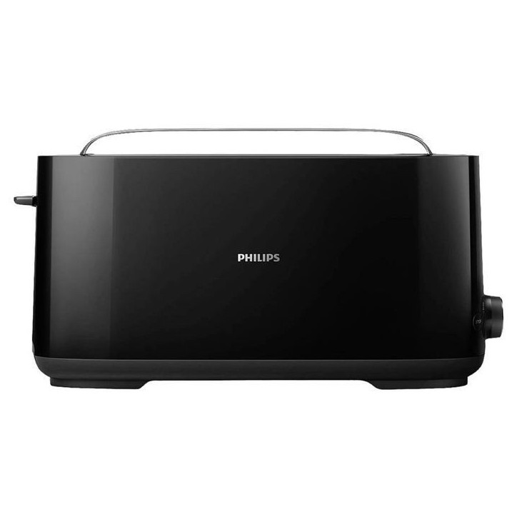 Grille-pain – PHILIPS - Daily Collection – Design a fente longue - 8 réglages - Ramasse-miettes amovible - Noir