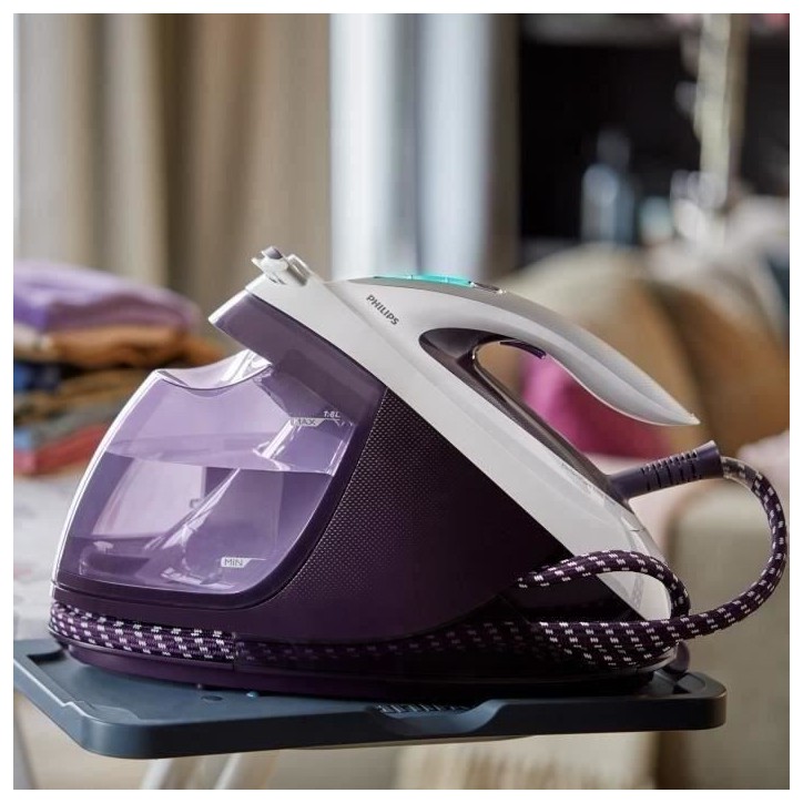 PHILIPS Centrale vapeur PerfectCare Elite Plus GC9660/30, 7,5 bars, Pressing 520 g/min, Débit vapeur 155 g/min, Techno OptimalT