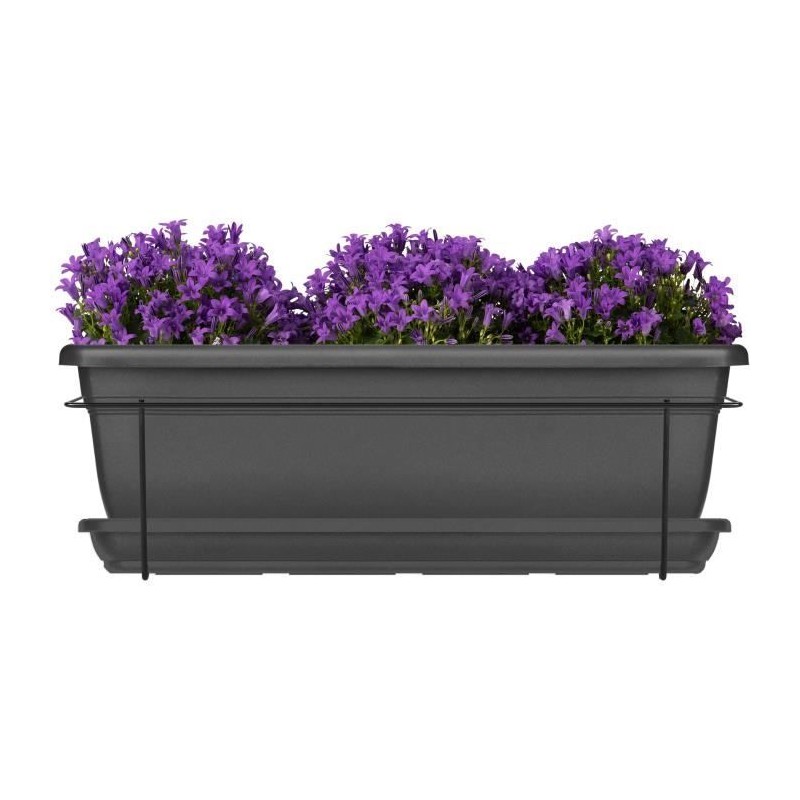 Kit jardiniere avec support en métal et plateau - GARDEN ID Relax - A