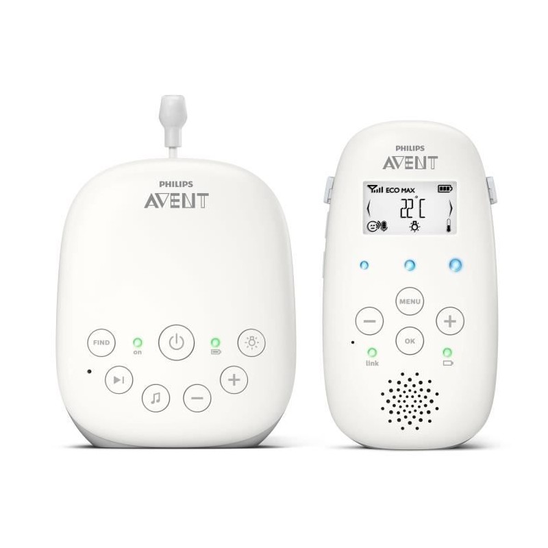 Philips Avent scd713/26 Babyphone, Blanc Philips Avent scd713/26 Babyphone, Blanc
