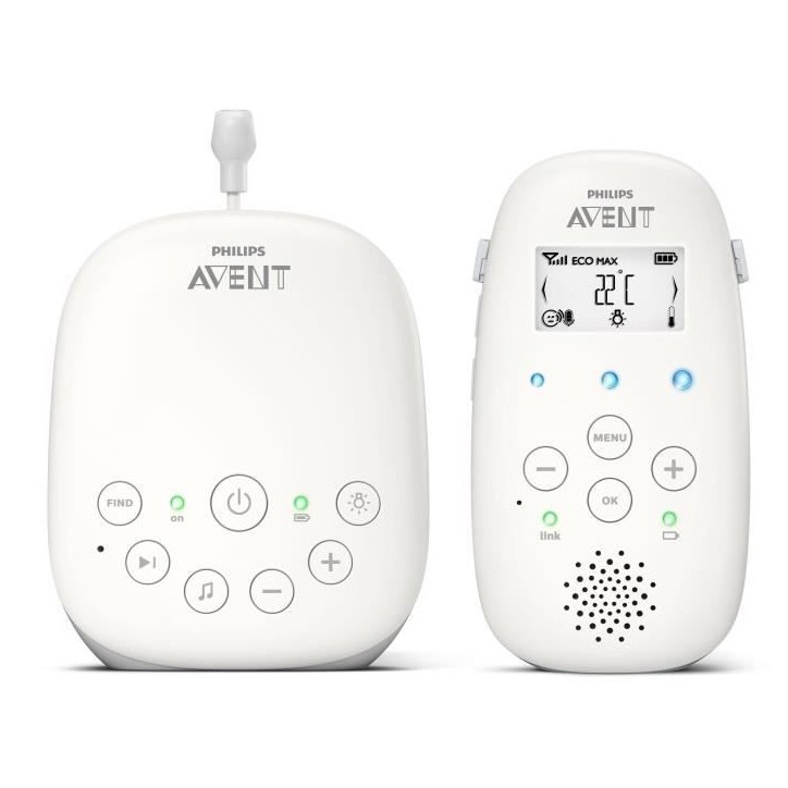 Philips Avent scd713/26 Babyphone, Blanc