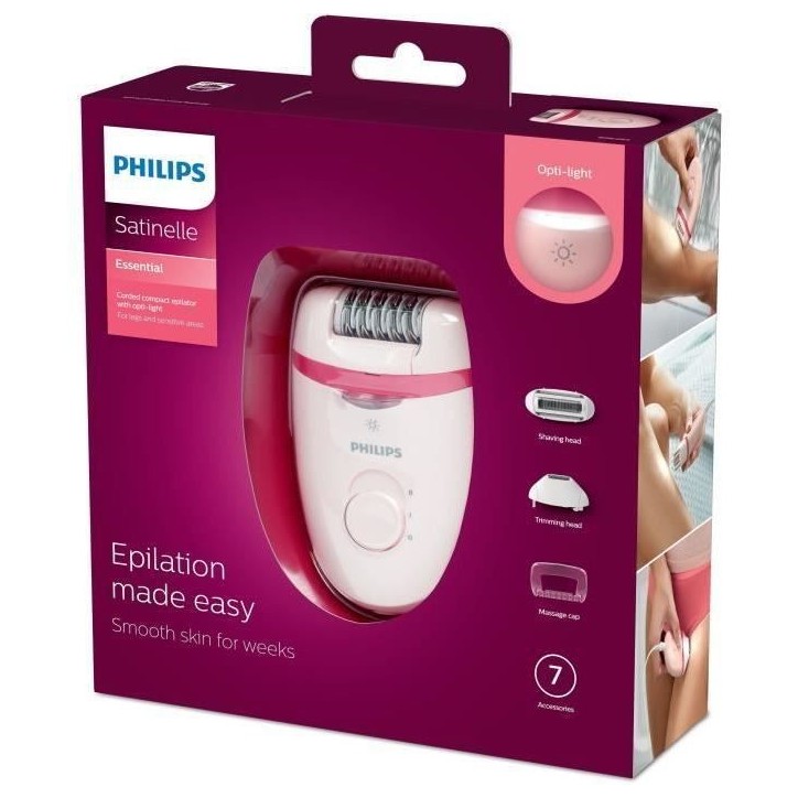 Epilateur électrique - PHILIPS - BRE285/00 - Satinelle Epilateur électrique - PHILIPS - BRE285/00 - Satinelle