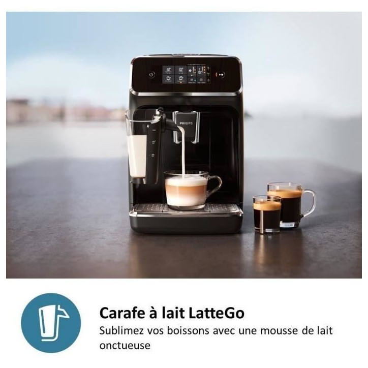 Machine a café Expresso broyeur - Philips - LatteGo - EP2230 - Noir Machine a café Expresso broyeur - Philips - LatteGo - EP2230 - Noir
