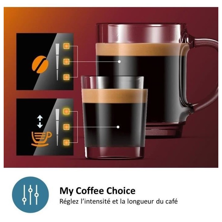 Machine a café Expresso broyeur - Philips - Avec mousseur - EP1200 - Noir Machine a café Expresso broyeur - Philips - Avec mousseur - EP1200 - Noir