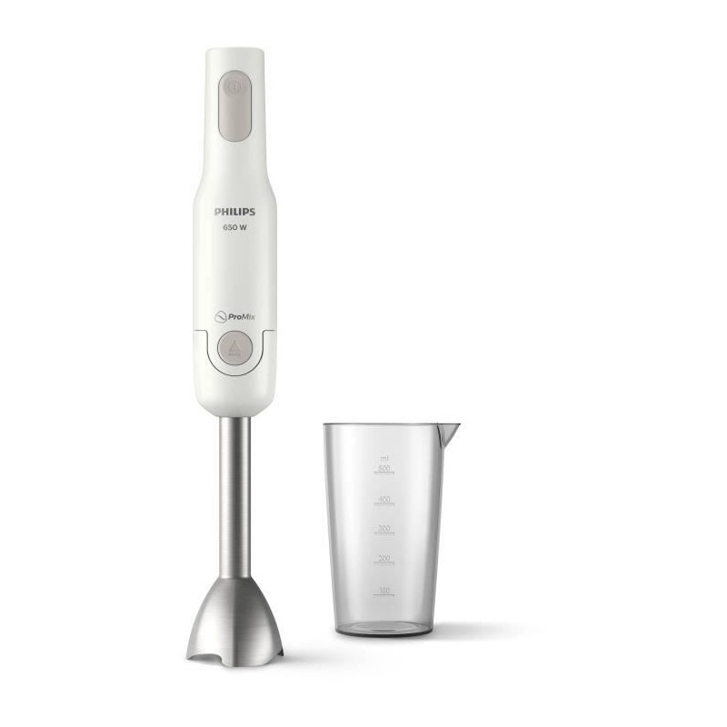 Mixeur plongeant ProMix - PHILIPS - HR2534/00 - 650 W - 1 vitesse - Bl Mixeur plongeant ProMix - PHILIPS - HR2534/00 - 650 W - 1 vitesse - Bl