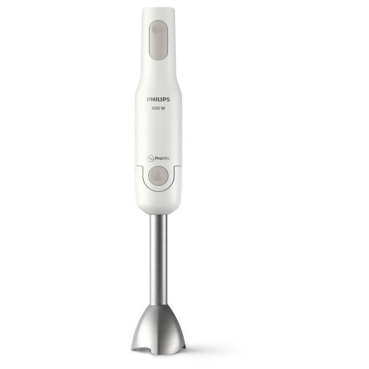 Mixeur plongeant ProMix - PHILIPS - HR2534/00 - 650 W - 1 vitesse - Blanc Mixeur plongeant ProMix - PHILIPS - HR2534/00 - 650 W - 1 vitesse - Blanc