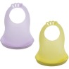 Lot de 2 bavoirs - THERMOBABY - BIBOU - Lilas et Citron - Ajustables e