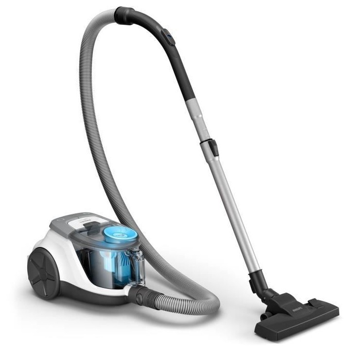 PHILIPS XB2122/09 Aspirateur sans sac Series 2000 - 850W - PowerCyclone 4 - 77dB - Blanc et bleu PHILIPS XB2122/09 Aspirateur sans sac Series 2000 - 850W - PowerCyclone 4 - 77dB - Blanc et bleu